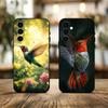 Colorful Bird H-Humming   Phone Case Black Silicone Soft For Samsung Galaxy A73,A72,A71,A70,A53,A52,A51