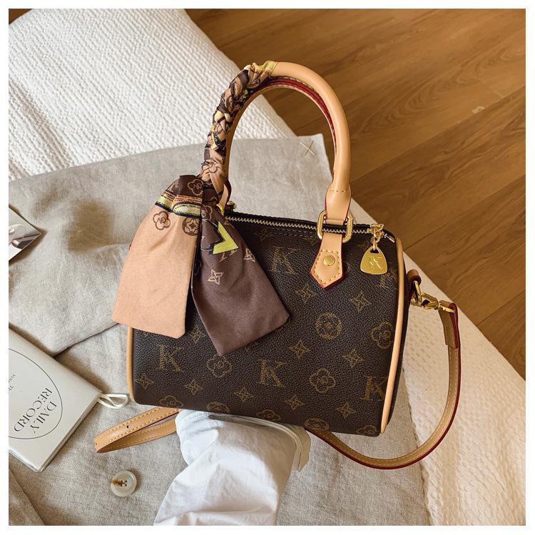 LUYIOUSHEYA Women's 2025 High-End Monogram Boston Pillow Crossbody Bag