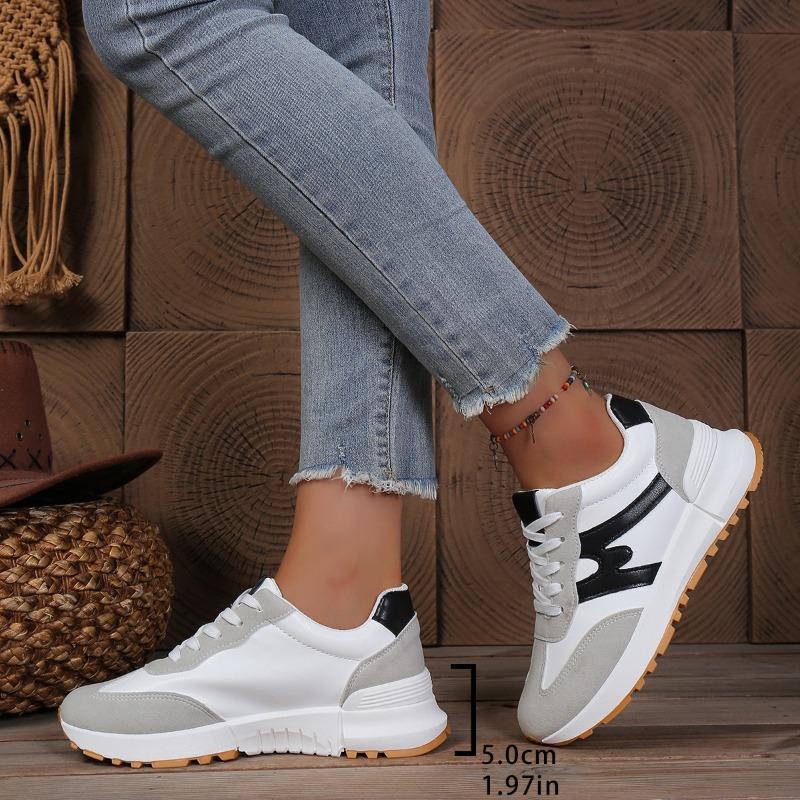 Women's Spring Breathable Gump-Style Casual Sports Shoes, Training Versatile Footwear, Available In Large Sizes.