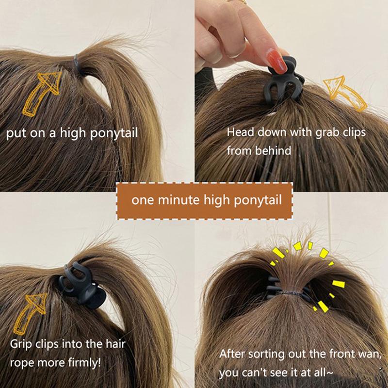 Korean  Black Ponytail Fixed Artifact Hair Claw Jewelry Hair Accessories For Women Girl Hair Accessories