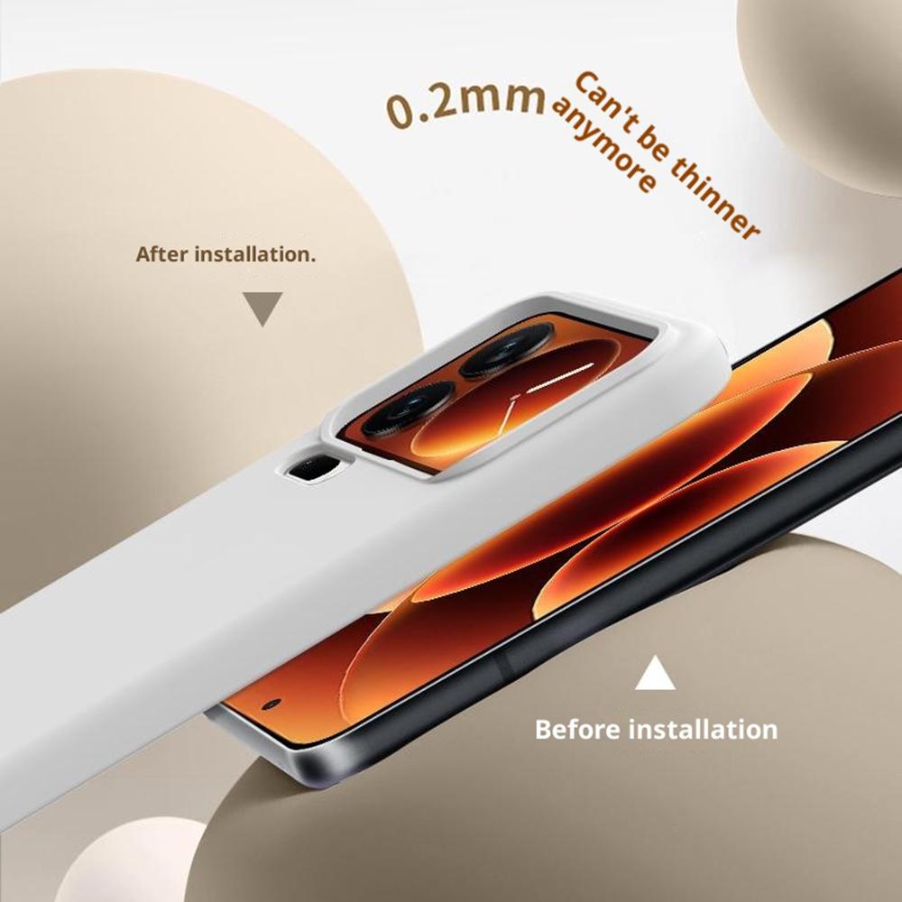 For Xiaomi 17 Pro Case Skin-Friendly Liquid Silicone + PC Phone Cover