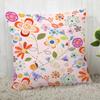 Pillowcase Flower Pattern Square  Christmas Zipper