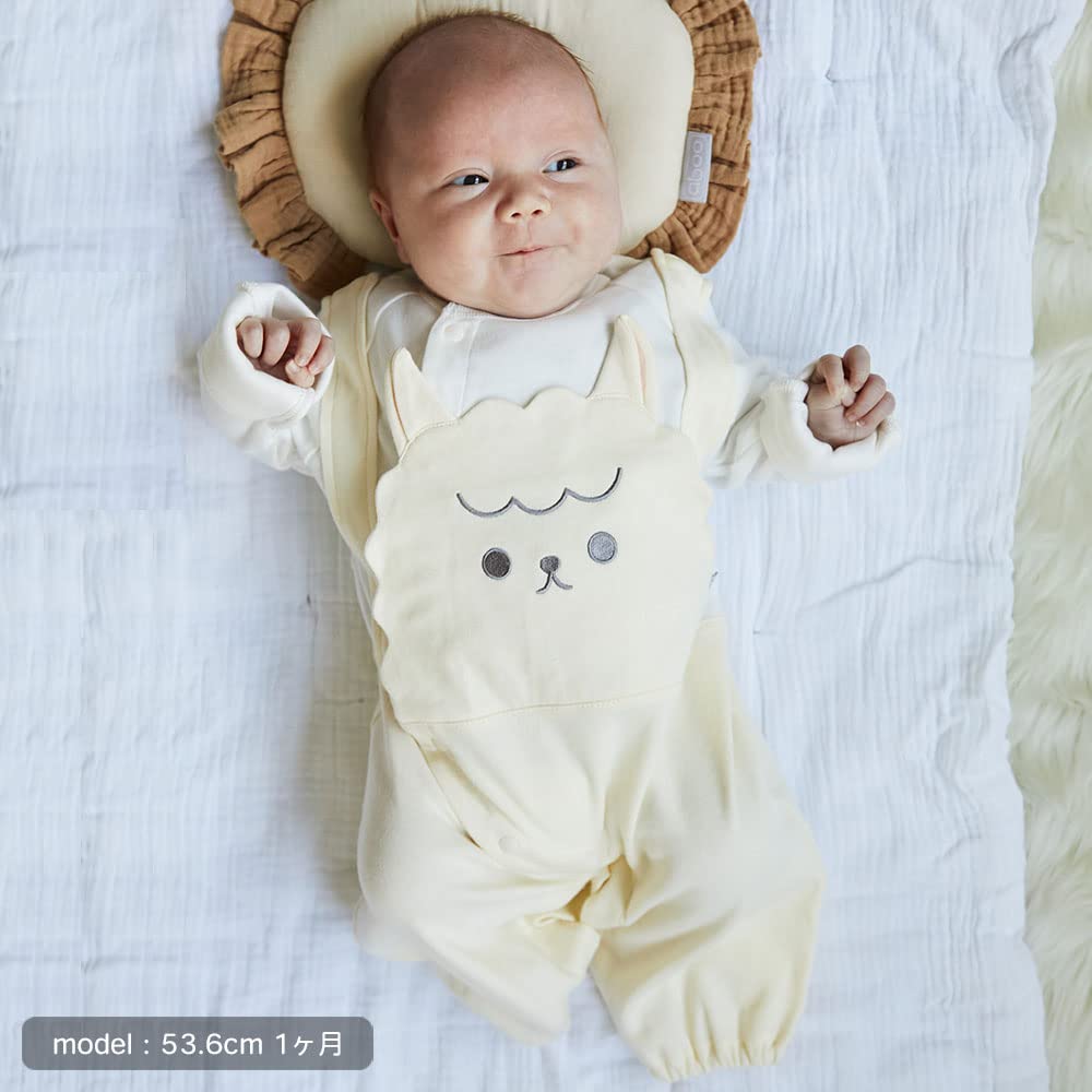 Abu 2way All Dress All Coverall Crotch Snap Replacement Animal Motif Scratch Prevention Cotton Boxed Baby Clothes Newborn Baby Gift Gift [aboo] 100%