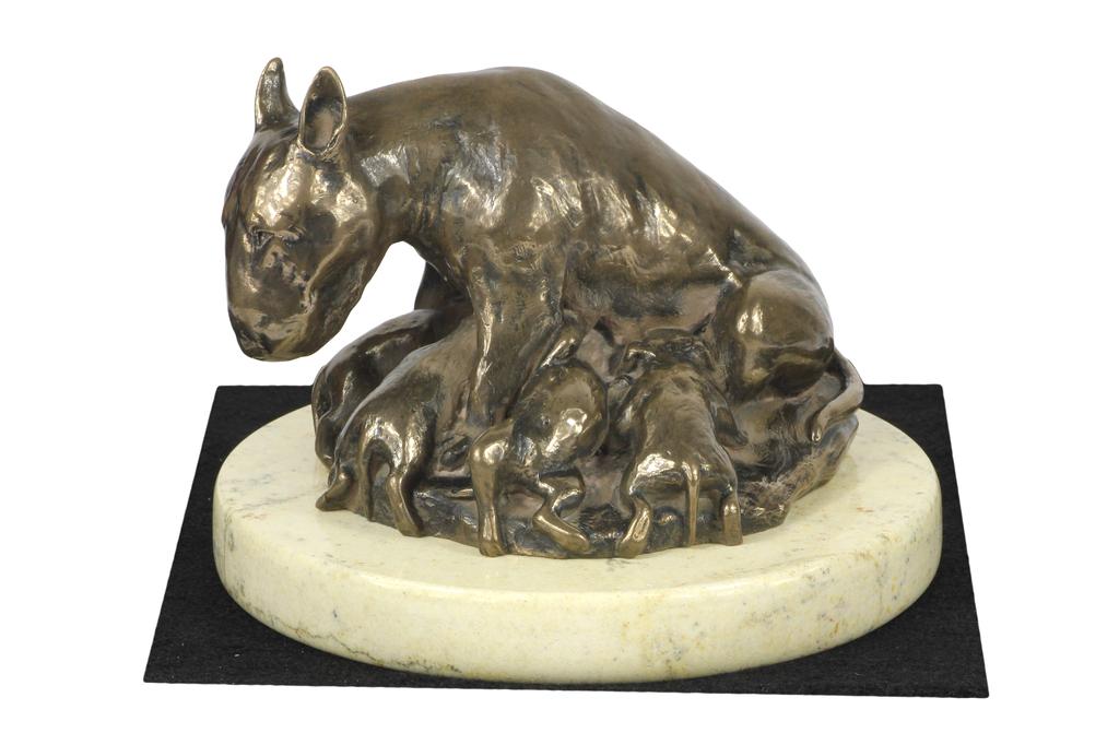 Bulterier, Bull Terrier Ii - Statuetka Psa, Figurka Sylwetki Psa, Trofeum Na Wystawę Psów Marki Art-Dog