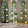 Floor-Standing Metal Flower Pot Rack