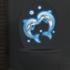 Yousheng Glow in The Dark Toilet Seat Sticker Sea Turtle Whale Bathroom Wall Decal under The Sea Ocean Sticker for Toilet Tank Lid
