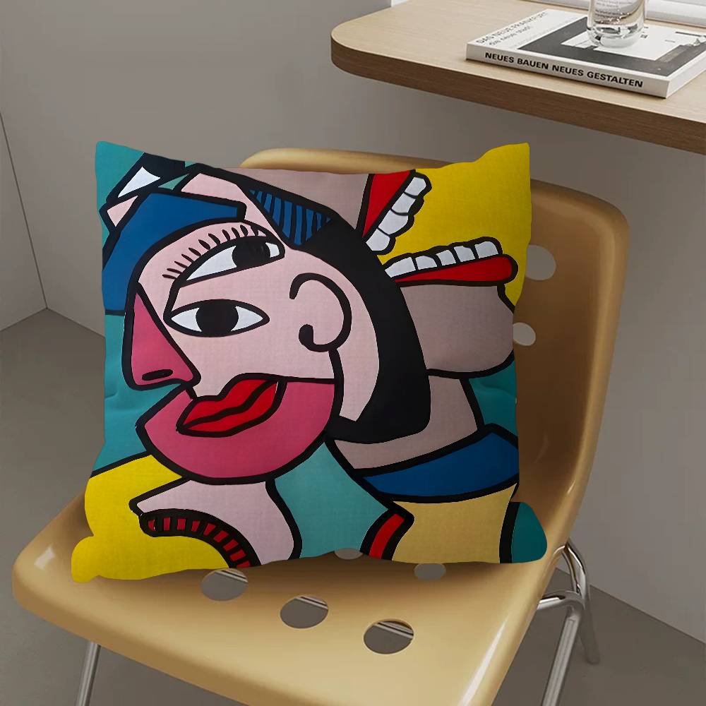 Legend Art Artist P-Pablo Picasso-Mt Maple Design Cushion Cover Happy Autumn Harvest Decor Holiday Decorati Pillow Cover