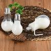 Versatile Glass Transparent Light Bulb Drink Bottle With Solar Copper Wire Lights