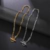 Classic Stainless Steel Handmade 3:1 Necklace & Bracelet Set - Waterproof, Wear-Resistant, Non-Fading