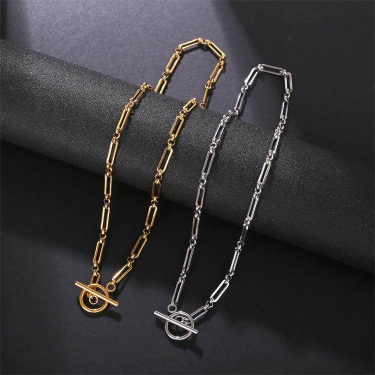 Classic Stainless Steel Handmade 3:1 Necklace & Bracelet Set - Waterproof, Wear-Resistant, Non-Fading