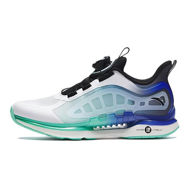 (GS) ANTA Running Series Sneakers  White Blue Green  Kids  A312425577-2 EU 40