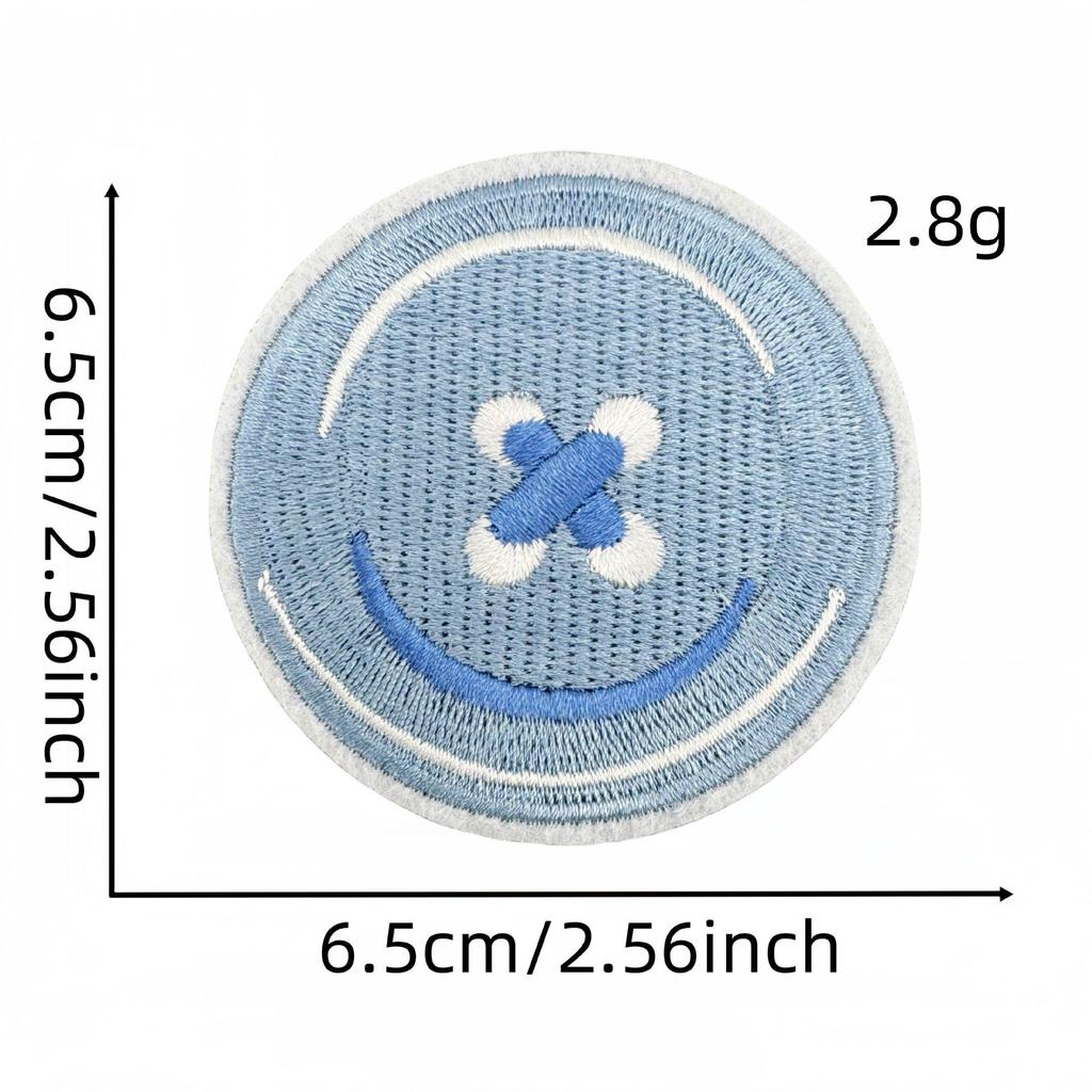 Blue Series Cute Cartoon Embroidered Cloth Patches for Jackets