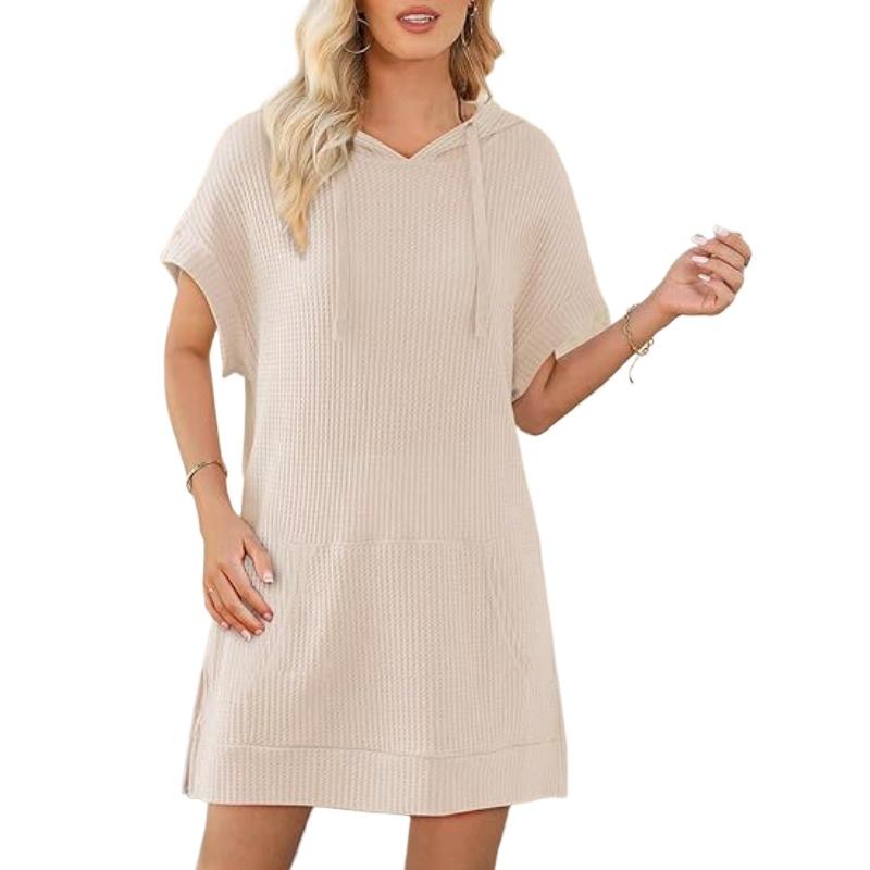 

YYFS женские модные повседневные однотонные принты осенне-зимние свитера с короткими рукавами и круглым вырезом L абрикосовый