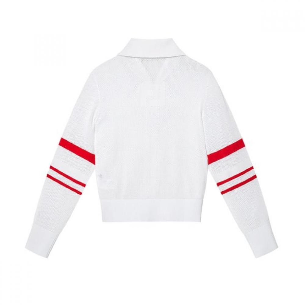 Footjoy Women S Knit Zip Up Sailor White 37287