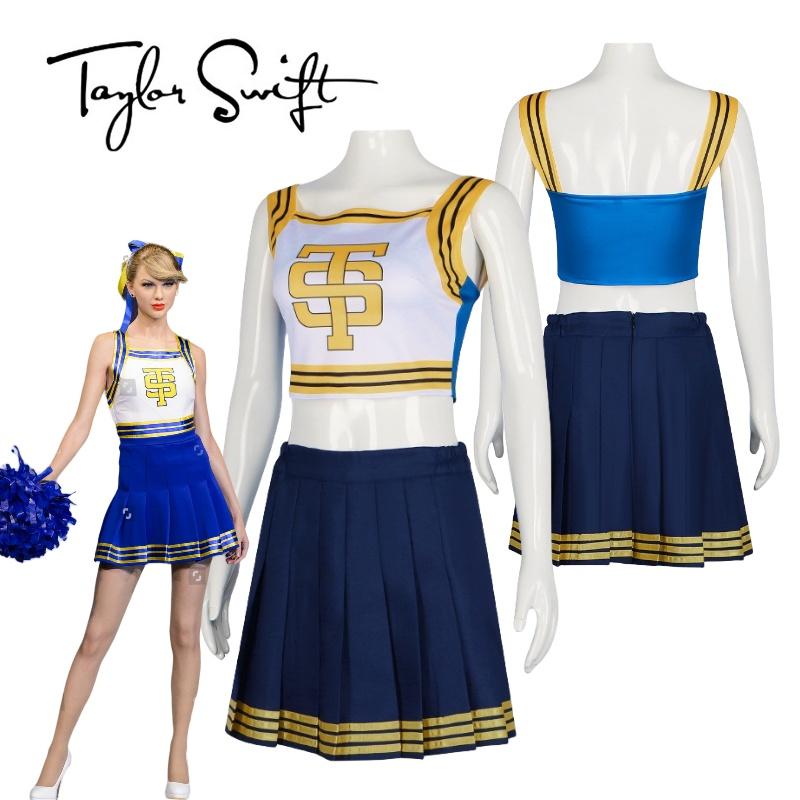 Taylor Cheerleading Swift Dance Skirt Uniform Costume Anime Party Halloween Fans