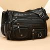 Vintage Women's Leather Crossbody Bags, Multi-layer Large Capacity Shoulder Bag, Suitable for Commuting and Travel Occasions