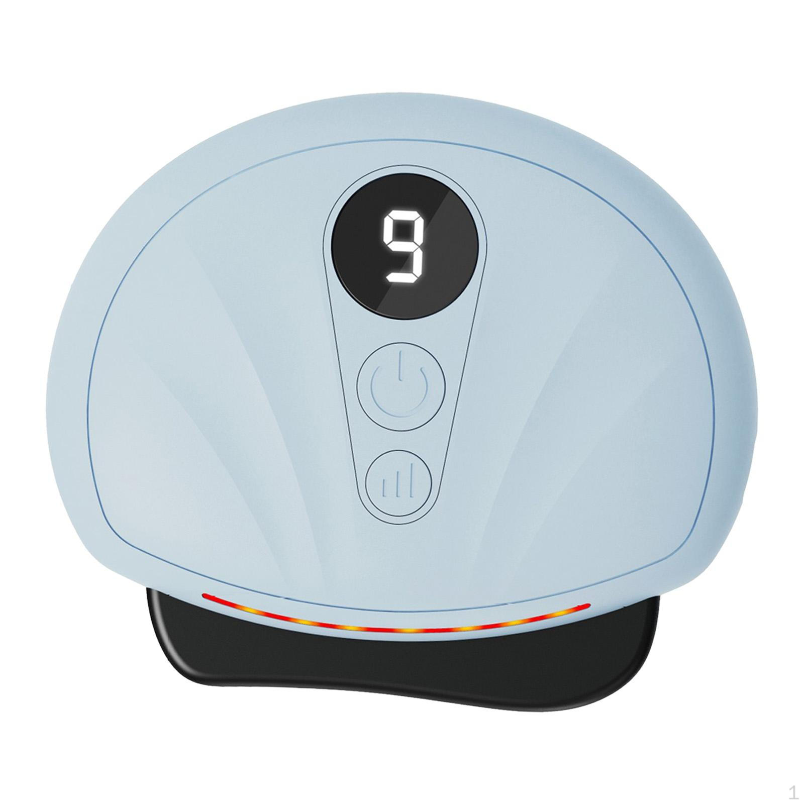 

Электрический прибор Гуа Ша для ухода за лицом с функцией нагрева синий