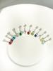 Minimal Piercing 925 Silver Lucky Birthstone Earrings