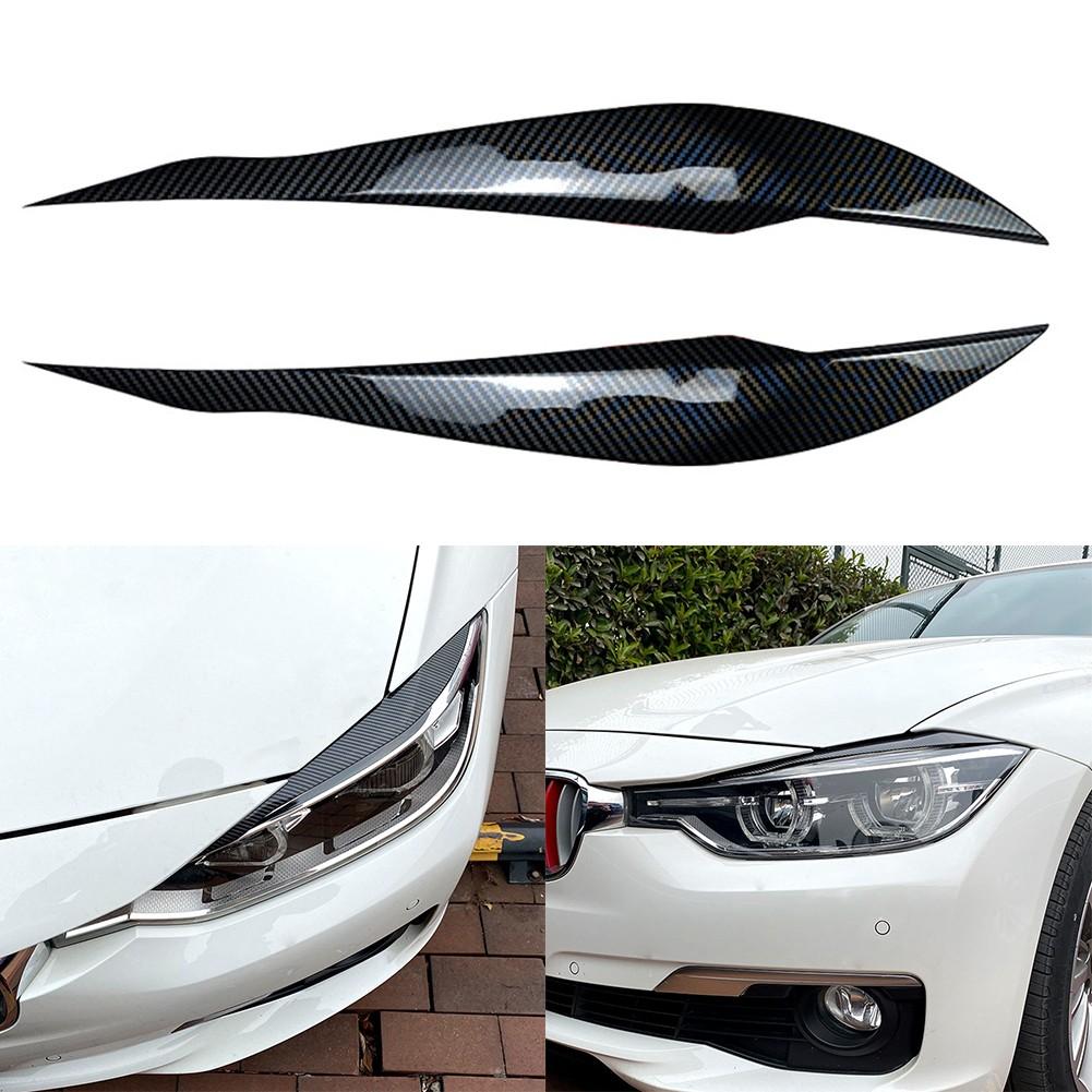 2X F30 Capac far pleoapă sprânceană negru carbon pentru BMW F30 Sedan 2012-2018