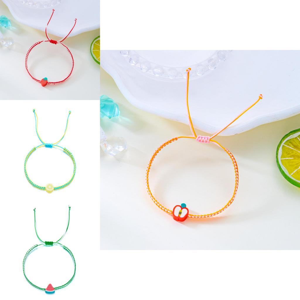 Summer Fruit Bracelet With Handmade Soft Clay For Women And Friendship Gifts
