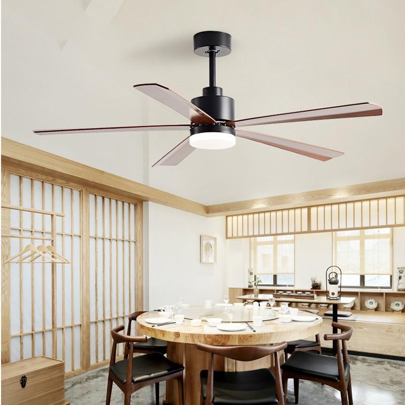 Nordic 54-Inch Ceiling Fan with Light and Chandelier for Living/Dining Room