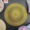 PVC Hollow Heat-Insulation Hot Stamping Placemat - Western Style Best Seller