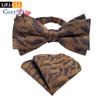 Two-piece Suit Paisley Bow Tie And Pocket Squares Handkerchief