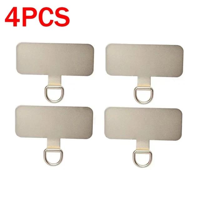 4/1Pcs Metal Phone Lanyard Gasket Patch Ultra Thin Mobile Phone Case Sling Rope Card Clip Snap Strap Hang Cord Tab Universal