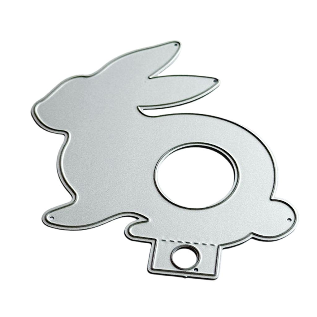 Animal Rabbits Shape Die Cut Metal Embossing Templates Carbon Steel Cutting Dies for Card Making Scrapbooking Packaging