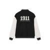 FILA Printed Letter Single Button Spliced Loose Long Sleeve Baseball Jacket Unisex jackets White Milk-White F11U339701FIV