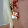 Traditional Chinese Style Earrings Chinese Glaze Ear Jewelry  Gifts for Women Girl