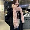 New Arrival Scarffall and Winterheattechpure Color Scarfeasiest for Matchtassel Shawlthickenedstuffed Scarf