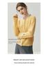 Women's Cashmere Cardigan - Round Neck, Rhinestone Trim, Stylish & Elegant, Perfect for Autumn/Winter.