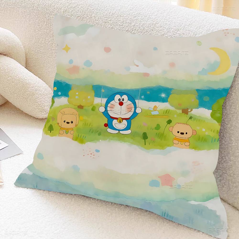 Funny DDoraemons Cartoon Pillow Gift Home Office Decoration Pillow Bedroom Sofa Car Cushion CoverPillow Case