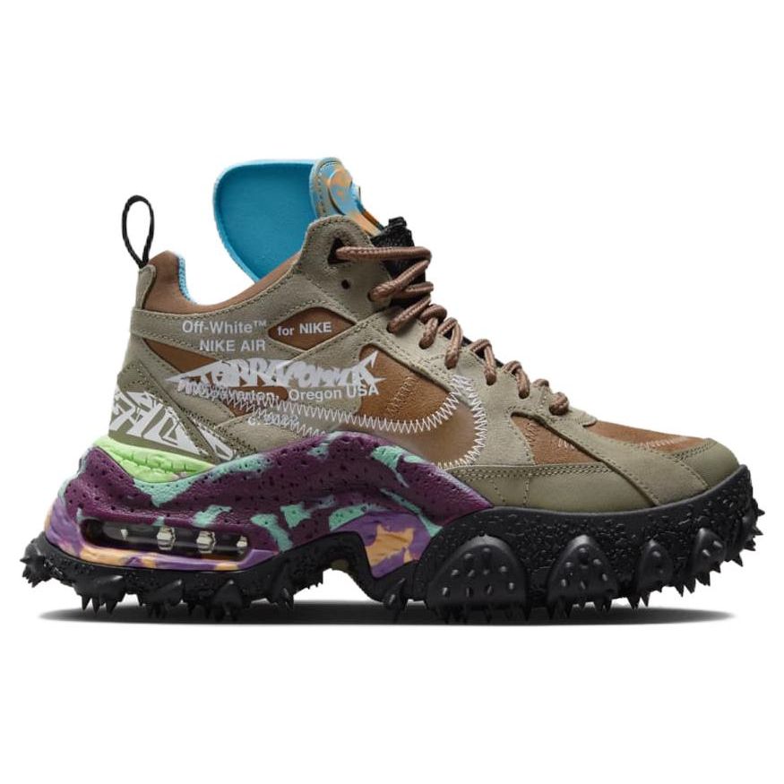 Off-White X Nike Air Terra Forma Archaeo Brown Unisex Sneakers Black Clear DQ1615-200
