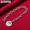 925 Sterling Silber Kreis/Runde Tag Armband Schmuck
