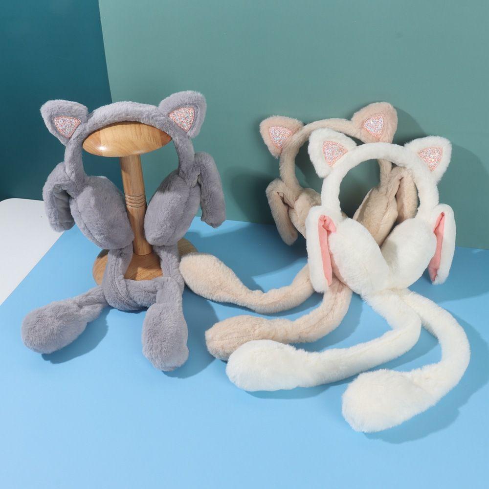 Cuddly Plush Rabbit Earmuffs Warm Fun Winter Accessory For Adults Kids