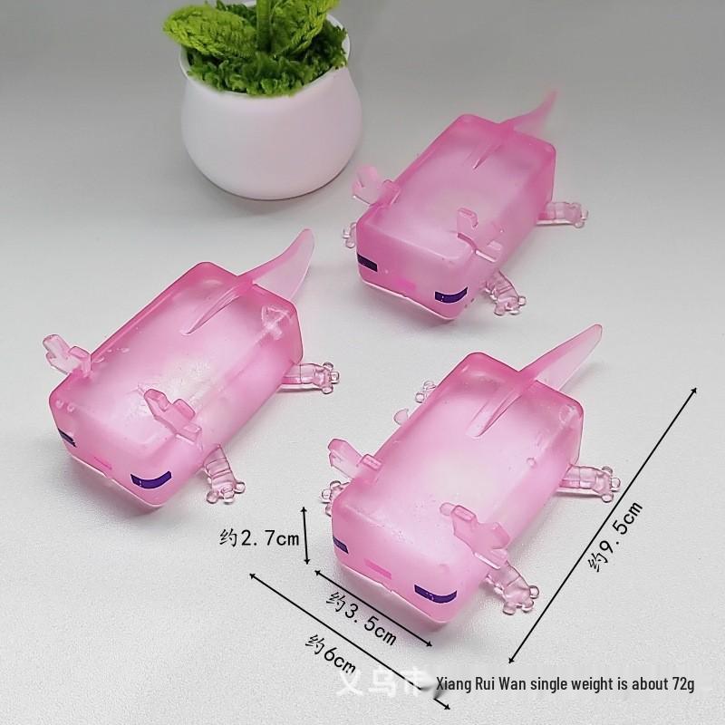 Трансграничная Игрушка-Антистресс Саламандра с Золотым Порошком из Мягкой Резины TPR