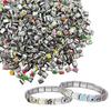 100-teiliges italienisches Charm-Armband-Modul-Set, austauschbare modulare Glieder aus Edelstahl, Komponenten zur Schmuckherstellung