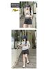 Summer Maternity Wide-Leg Denim Shorts - Casual Loose-Fit Low-Waist Jeans