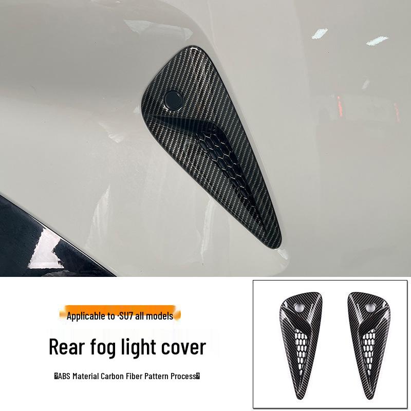 Carbon Fiber Pattern Frame Protector for SU7 - Bumper & Light Guard, Exterior Mod Accessories