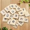 100 Adet İngilizce Alfabe Kelime Scrapbooking Mektup Blok Bulmaca Çocuk Çocuk Oyuncak