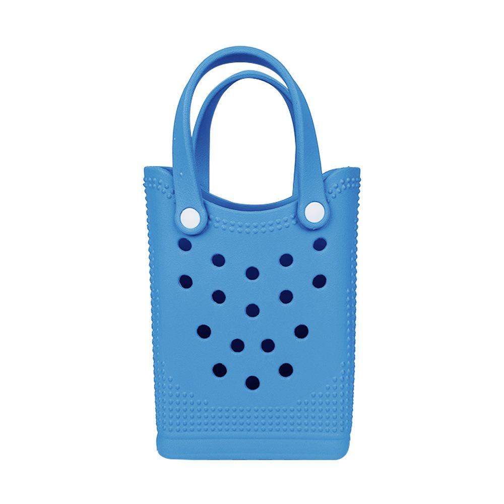 DIY Holes Beach Bag Mini Storage Bag Fashion Tote Bag Women