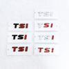 YKPSC1 3D ABS Chrome Black Logo TSI Emblem Letters Car Trunk Badge For VW Polo Jetta Golf 4 5 6 7 8 MK4 MK6 MK7 TSI Sticker Accessories