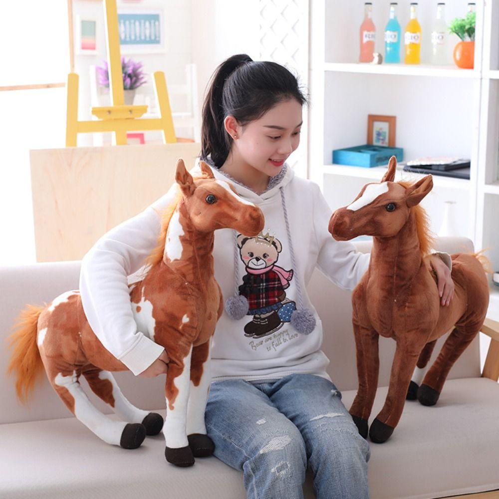 Simulation Horse Simulation Horse Plush Toys Simulation Horse Plush Doll Birthday Gift