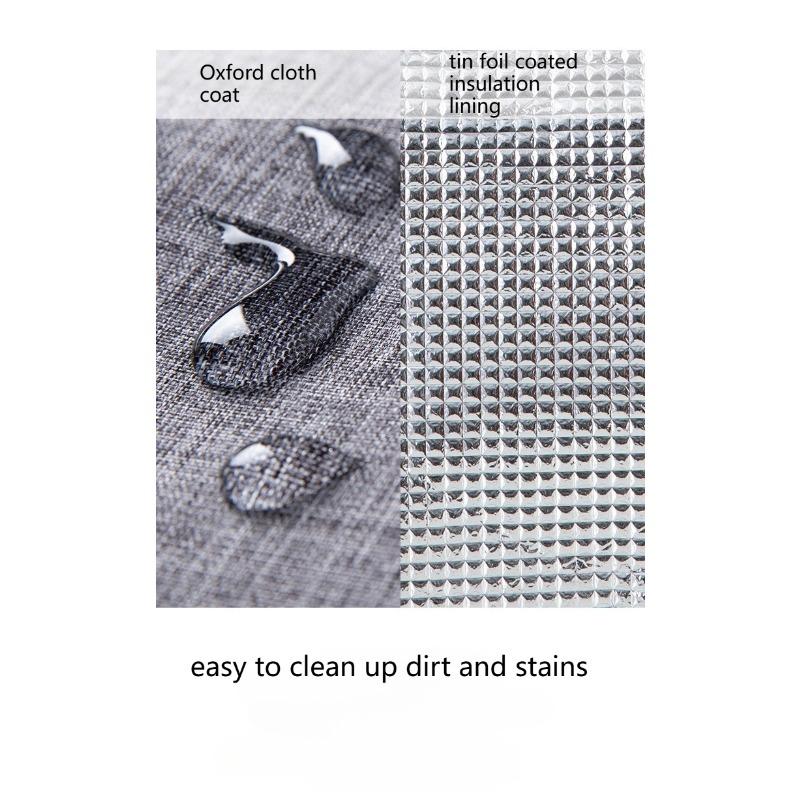 Handheld cylindrical insulated lunch bag, lunch box bag, portable, meal bag, waterproof, picnic bag, simple