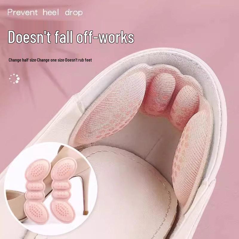 Invisible Non-Slip Breathable Heel Inserts - Sponge Glue Butterfly Design