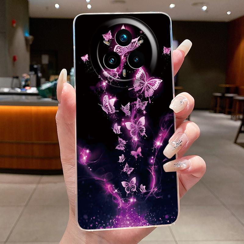 For Realme 14 Pro Plus 5G Case Luxury Flower Soft Slim TPU Phone Housing For Realme 14 Pro 14Pro+ Funda Transparent Back Covers
