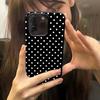 Proste Białe Kropki Etui na Telefon do Samsung Galaxy A56 A55 A36 A35 A26 A25 A15 5G A24 A23 A22 A52 A71 A72 4G Pokrowiec