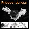 Engine Water Pump Thermostat Kit Compatible with 300 Town & Country Avenger Challenger Durango Grand Caravan Journey & Grand Cherokee Promaster